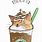 Starbucks Cat Drawing