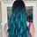 Teal Blue Hair