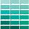 Teal Paint Chart
