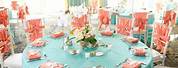 Teal and Peach Party
