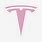 Tesla Logo Pink