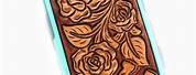 Tooled Leather Cell Phone Case