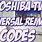 Toshiba TV Remote Codes