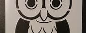 Trippy Owl Stencil
