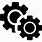 Two Gear Icon