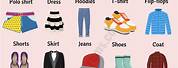 Types of Clothing List