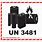 UPS Un 3481 Lithium Ion Battery Label