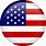 USA Flag Round Logo