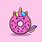 Unicorn Donut Cartoon