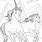 Unicorn Horse Coloring Pages