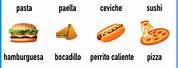 Vocabulario De Comida En Espanol