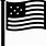 White American Flag Icon