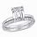 White Sapphire Wedding Ring Sets