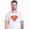 White Superman Shirt