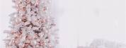 White and Rose Gold Christmas Decor