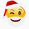 Winking Santa Emoji