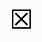 X in Box Symbol