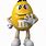 Yellow M and M Character