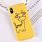 Yellow Phone Case with Drawing