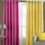 Yellow and Pink Curtains