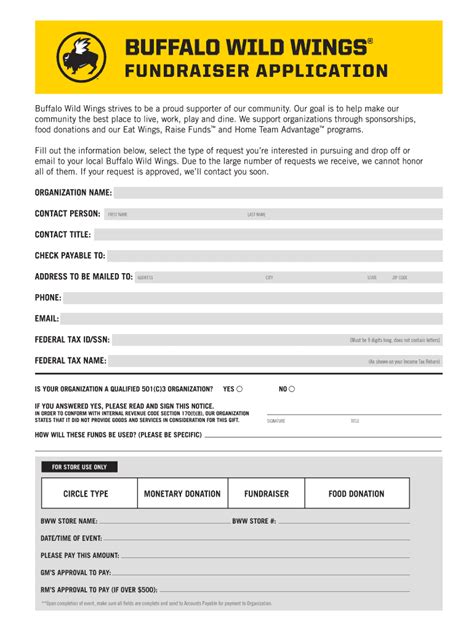 Bww Job Application Pdf Buffalo Wild Wings Job Application Form Pdf Buffalo Wild Wings Application Printable Job Forms