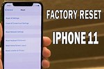 iPhone 11 Restore Factory Settings