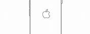 iPhone 13 Pro Max Outline Drawing