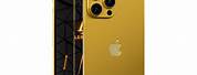 iPhone 14 Pro Gold with Peach Case