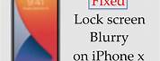 iPhone Blurry Lock Screen