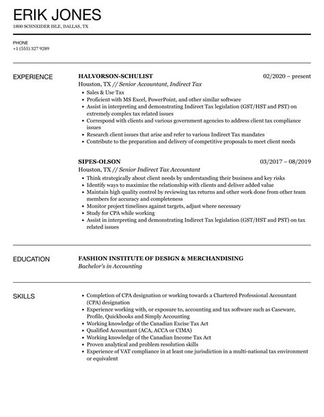 Resume For Indirect Tax Resume Samples Indirect Tax Lead Analyst Indirect Tax Resume Sample