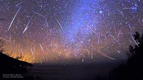 Perseid meteor showers