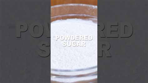 Homemade powdered sugar recipe #shorts