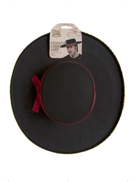 Spanish Black Hat for Adults | Costume Super Centre