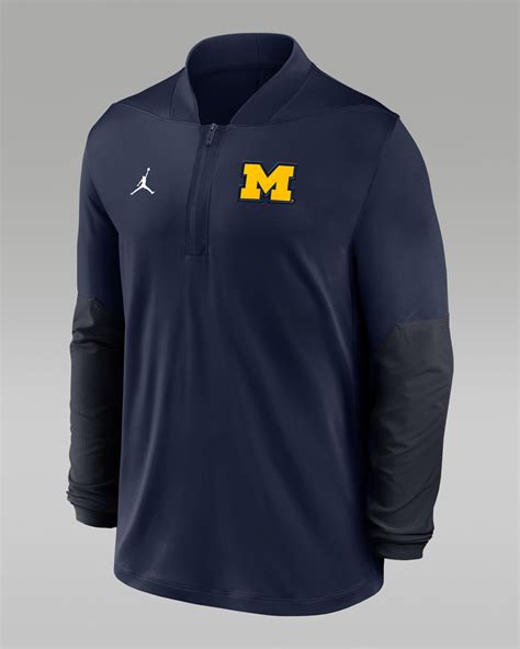 Michigan Men's Jordan Brand Dri-FIT College 1/2-Zip Top. Nike.com