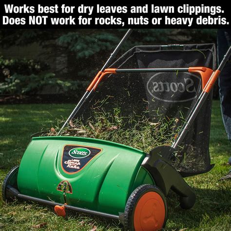 Scotts 26 in. Push Lawn Sweeper LSW70026S, Black/Green - Style Gears