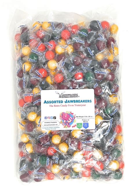 YANKEETRADERS Assorted Jawbreakers 5 lbs Candy, New, Free Shipping