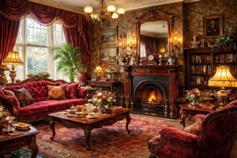 Victorian living room - online puzzle