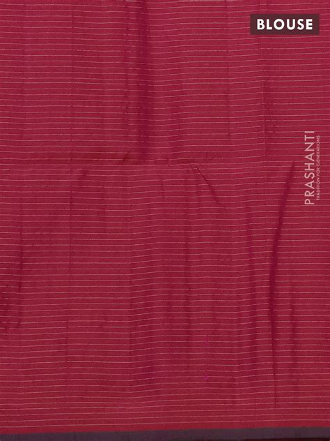 Pure soft silk saree dual shade of pinkish red with allover zari check ...