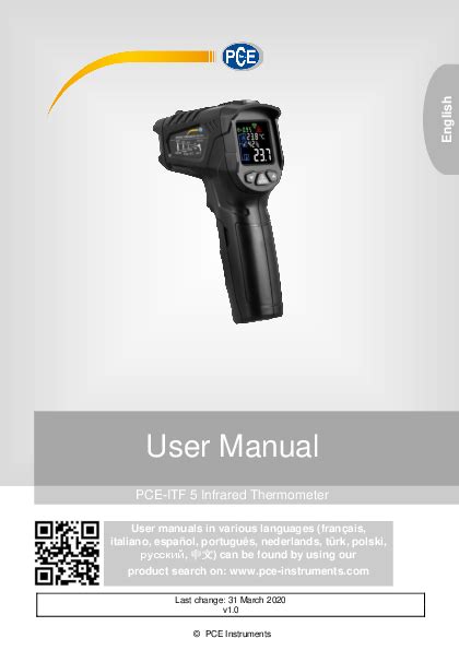 Pce PCE ITF 5 INFRARED THERMOMETER