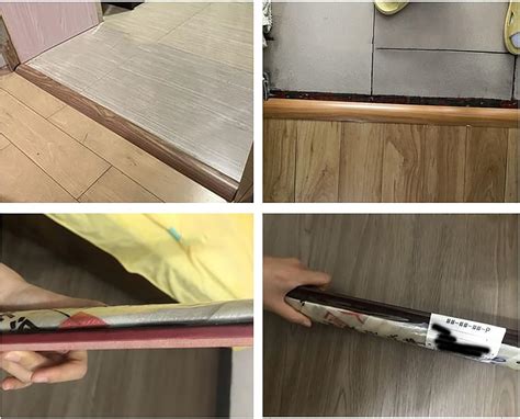 Floor Transition Strip, Self-Adhesive PVC Plastic Threshold Reducer 3/4 ...