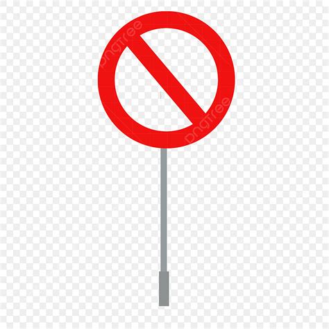Red Prohibition Warning Sign PNG, Vector, PSD, and Clipart With ...
