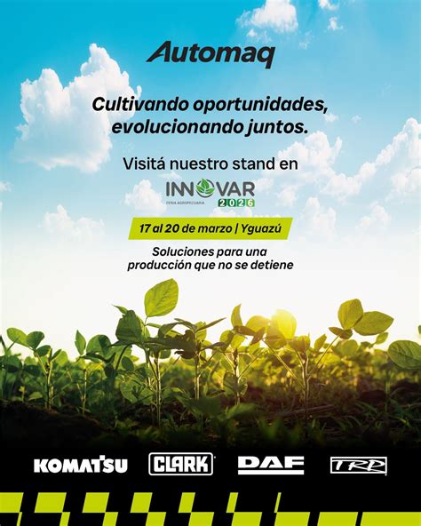 🌱 Automaq presente en INNOVAR 2026 Te invitamos a visitarnos y conocer ...