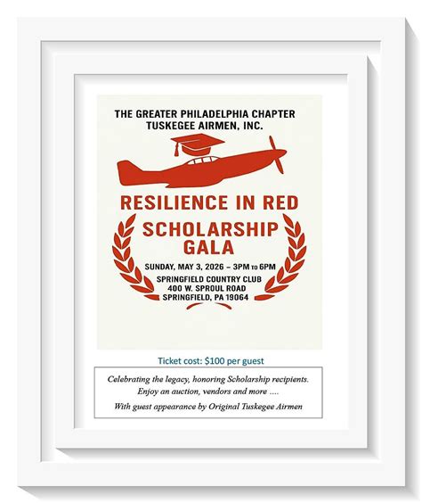 Program Book Ads - Tuskegee Airmen "Resilience in Red" Gala 5/3/2026 ...