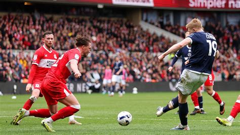 Middlesbrough 1-2 Millwall: Josh Coburn scores twice as Lions go second - BBC Sport