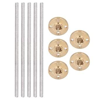 Akozon Tornillo de Avance T8x8 para Impresora 3D, Alta Resistencia y ...