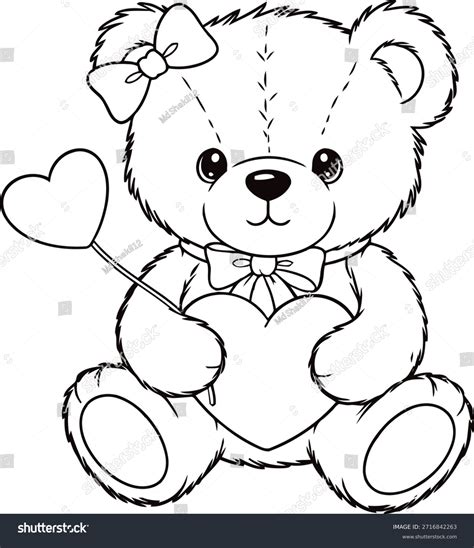 15 mil vectores de stock y arte vectorial de Cute bear coloring page ...