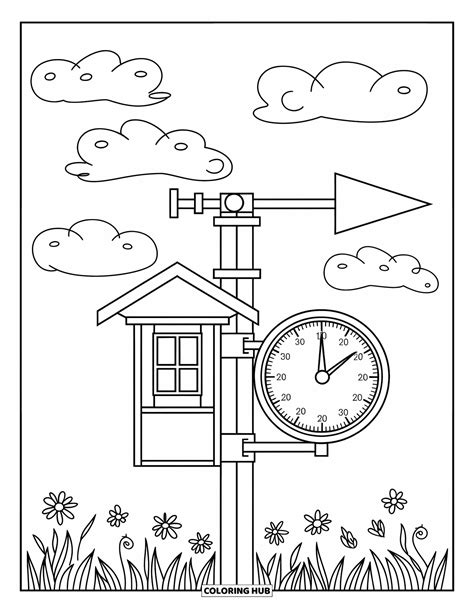 130+ kleurplaten van het weer voor kinderen en volwassenen (Gratis)