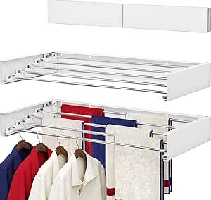 Amazon.com: SOLVESTIS Wall Mounted Drying Rack 31.5", Foldable Laundry ...