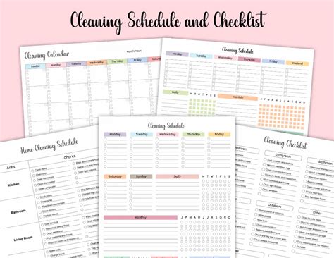 Cleaning Schedule & Checklist | Free PDF Templates