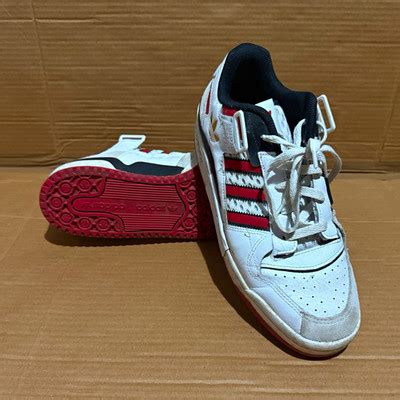 adidas Originals Men's Low Top Lace-Up Trainers White/Red/Black UK 8.5 ...